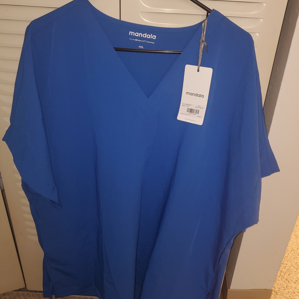 Mandala Scrub Top 4XL